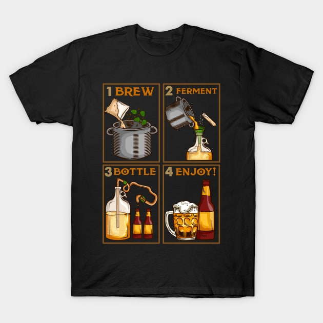 Home Brewing Gift for a Craft Beer Lover graphic T-Shirt by biNutz